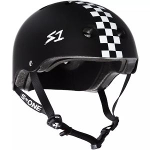 S-One Lifer Helmet White with Checkers